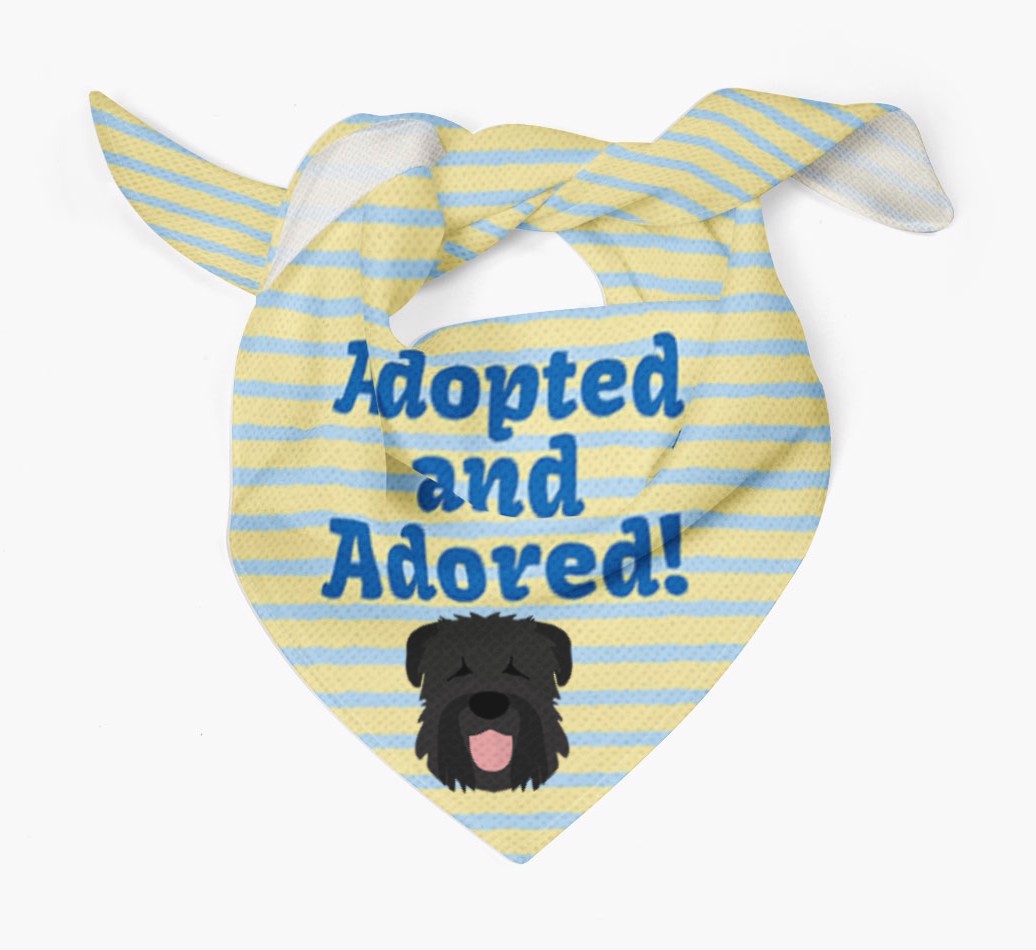 'Adopted and Adored' - Personalized {breedFullName} Bandana
