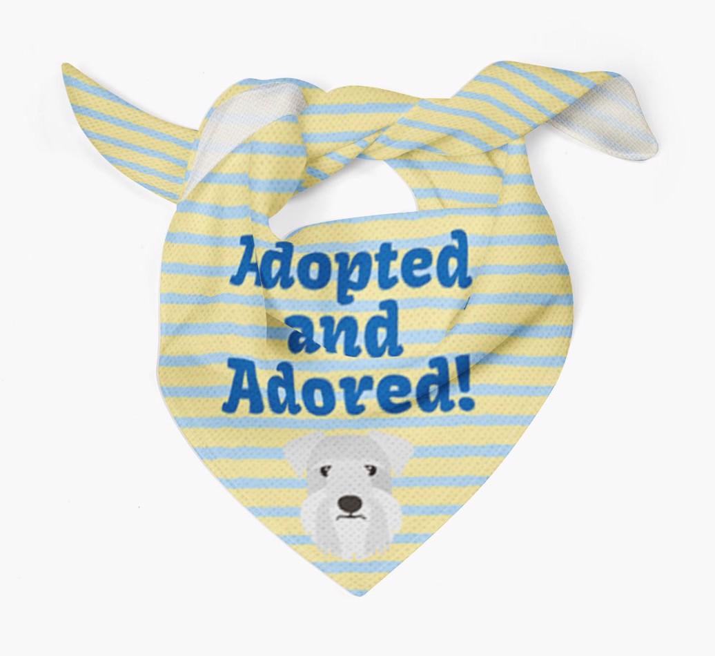 'Adopted and Adored' - Personalized {breedFullName} Bandana