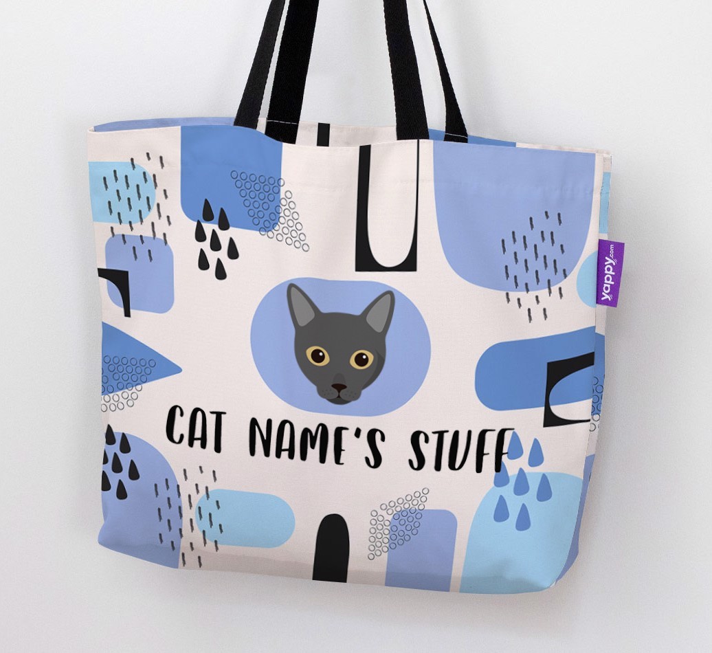 Abstract {dogsName}’s Stuff - Personalised {breedFullName} Canvas Bag