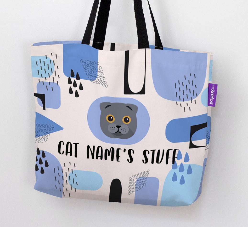 Abstract {dogsName}’s Stuff - Personalised {breedFullName} Canvas Bag