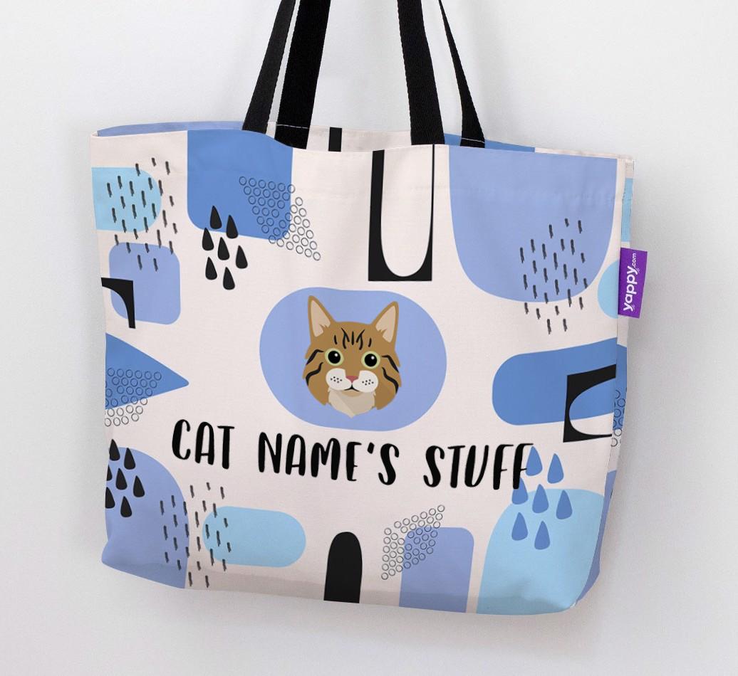 Abstract {dogsName}’s Stuff - Personalized {breedFullName} Canvas Bag
