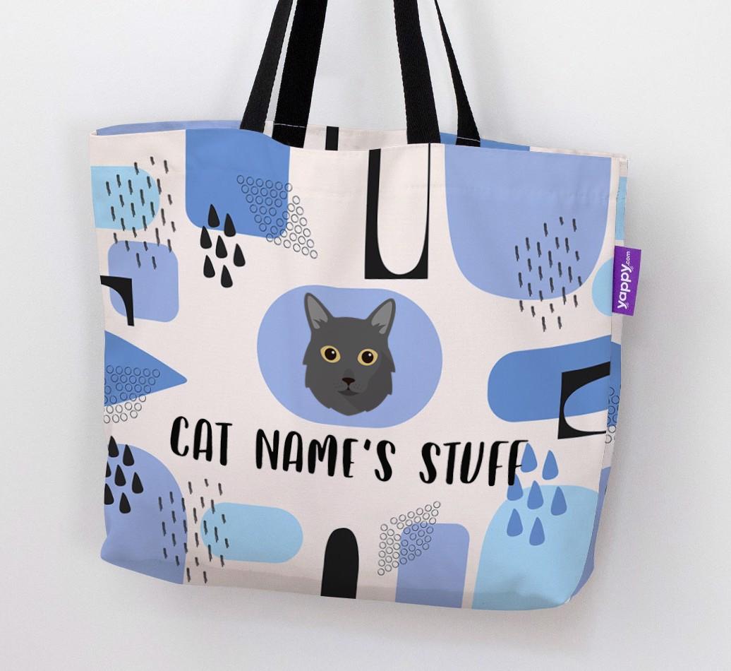 Abstract {dogsName}’s Stuff - Personalized {breedFullName} Canvas Bag