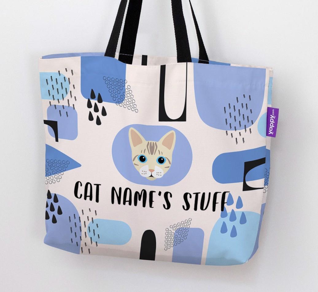 Abstract {dogsName}’s Stuff - Personalized {breedFullName} Canvas Bag
