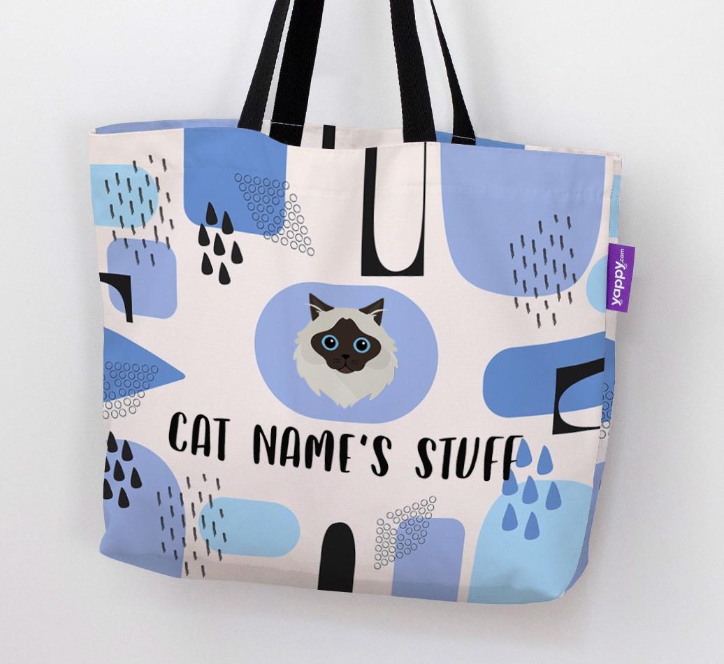 Abstract {dogsName}’s Stuff - Personalized {breedFullName} Canvas Bag