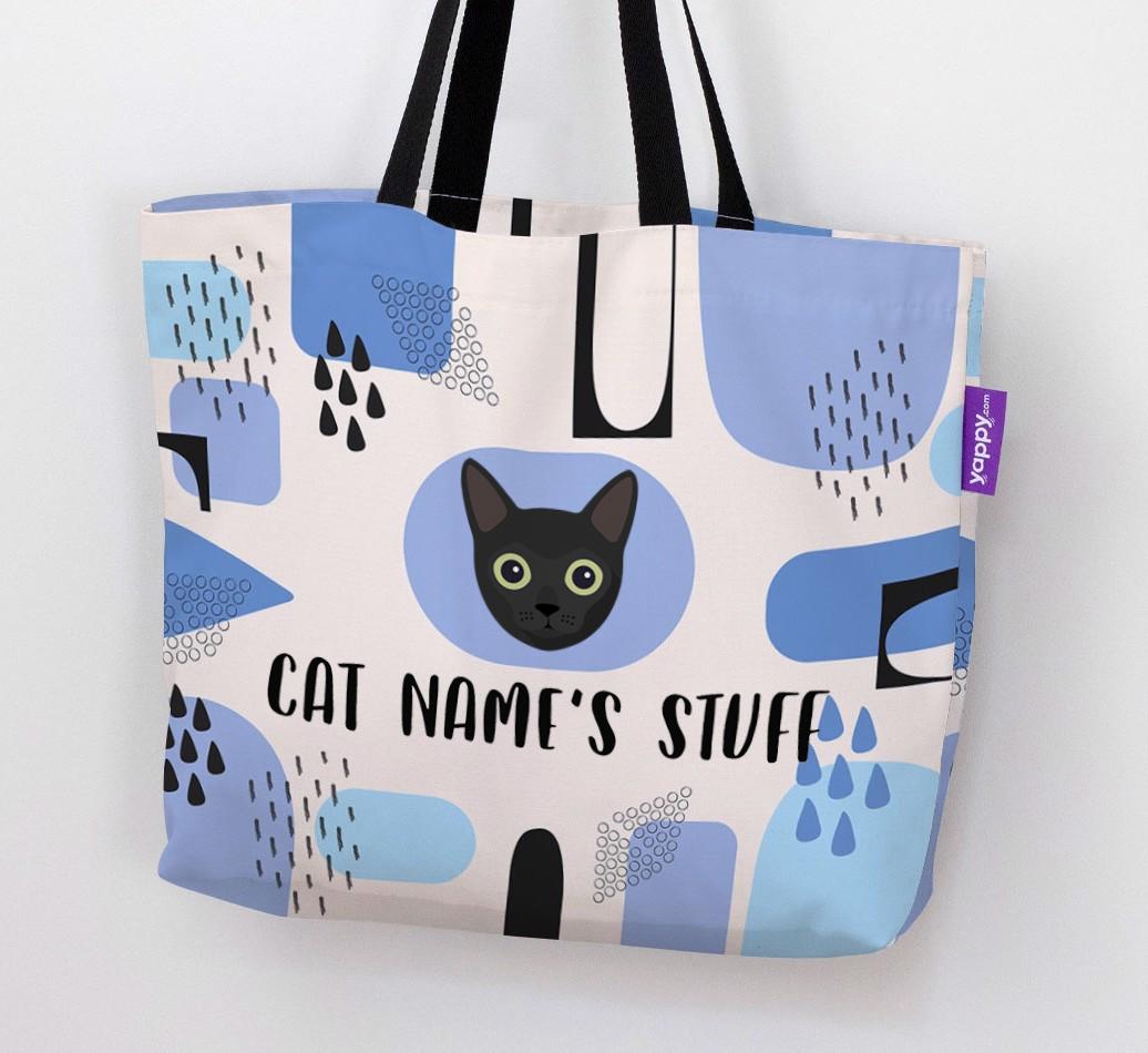Abstract {dogsName}’s Stuff - Personalized {breedFullName} Canvas Bag