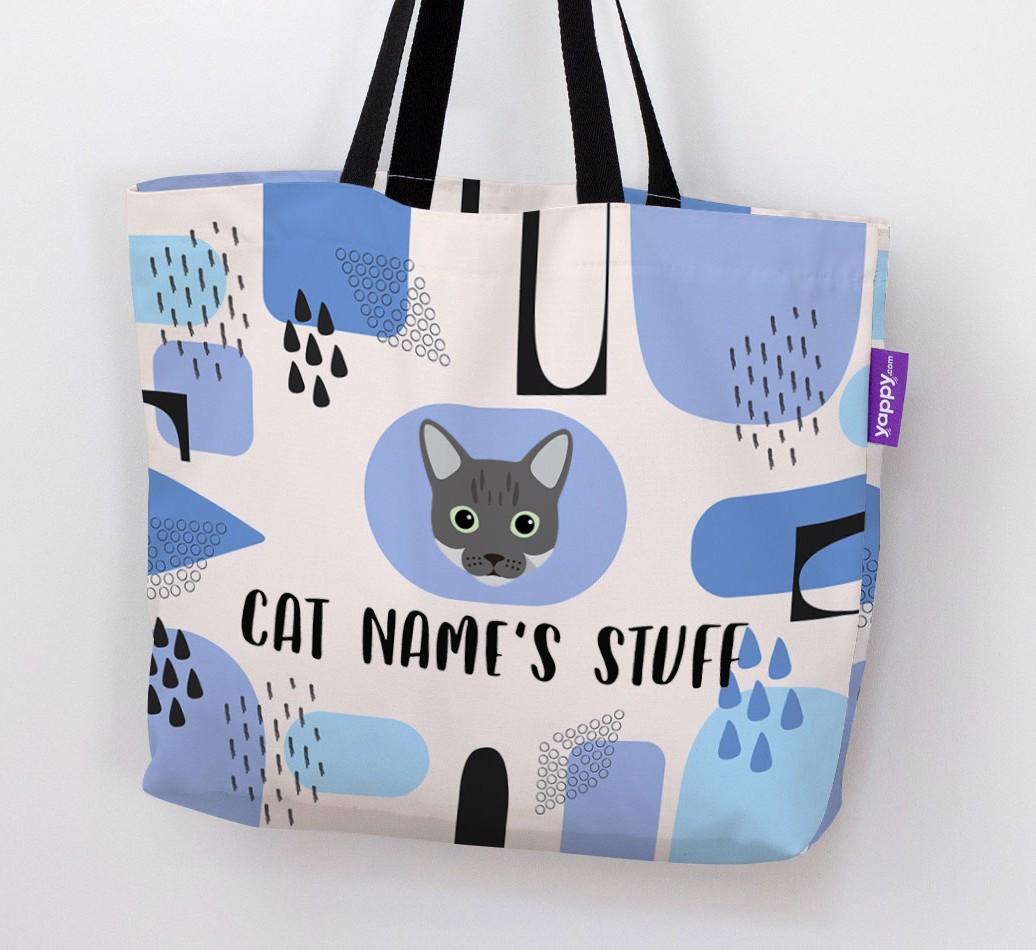 Abstract {dogsName}’s Stuff - Personalized {breedFullName} Canvas Bag