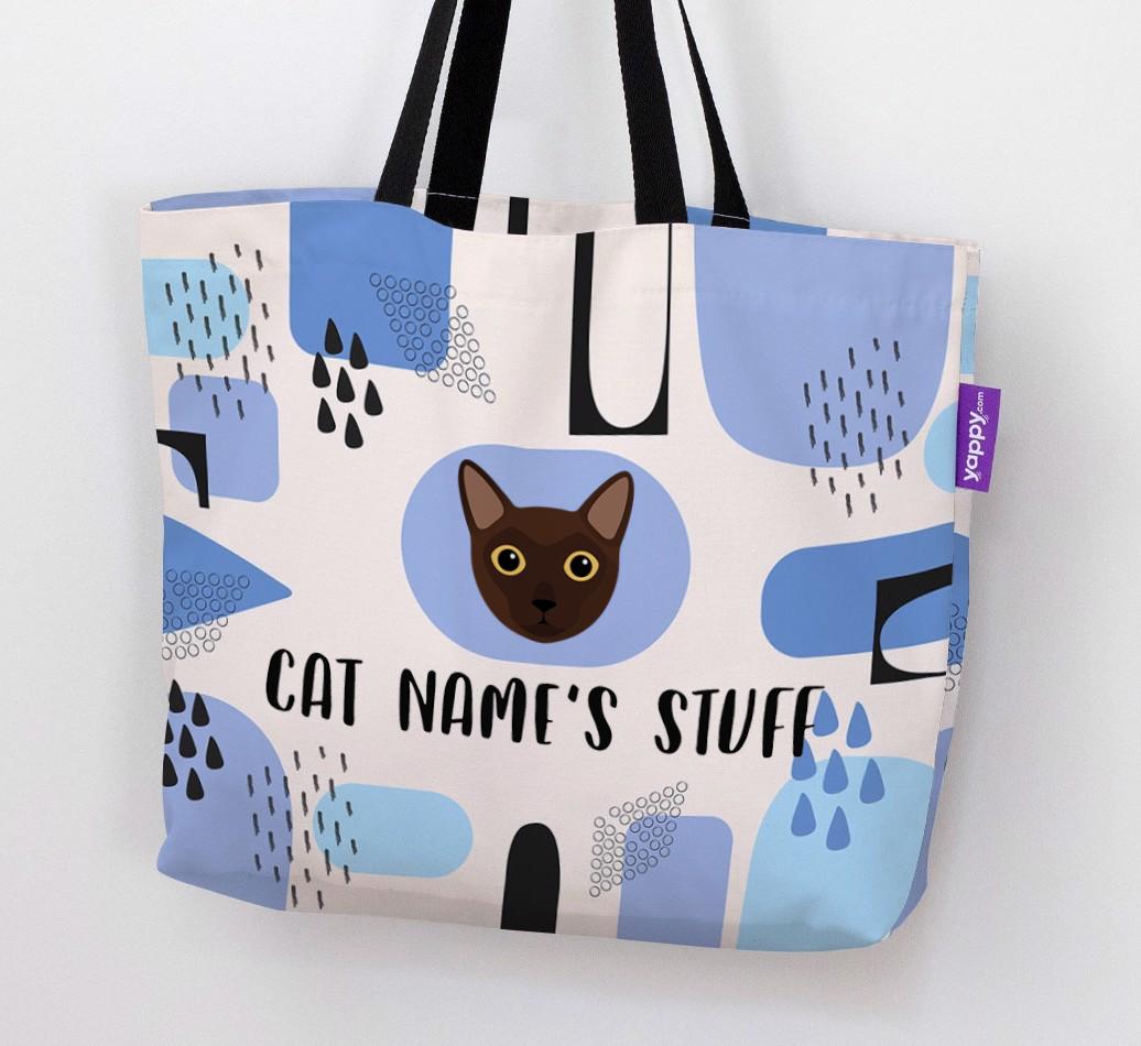 Abstract {dogsName}’s Stuff - Personalized {breedFullName} Canvas Bag