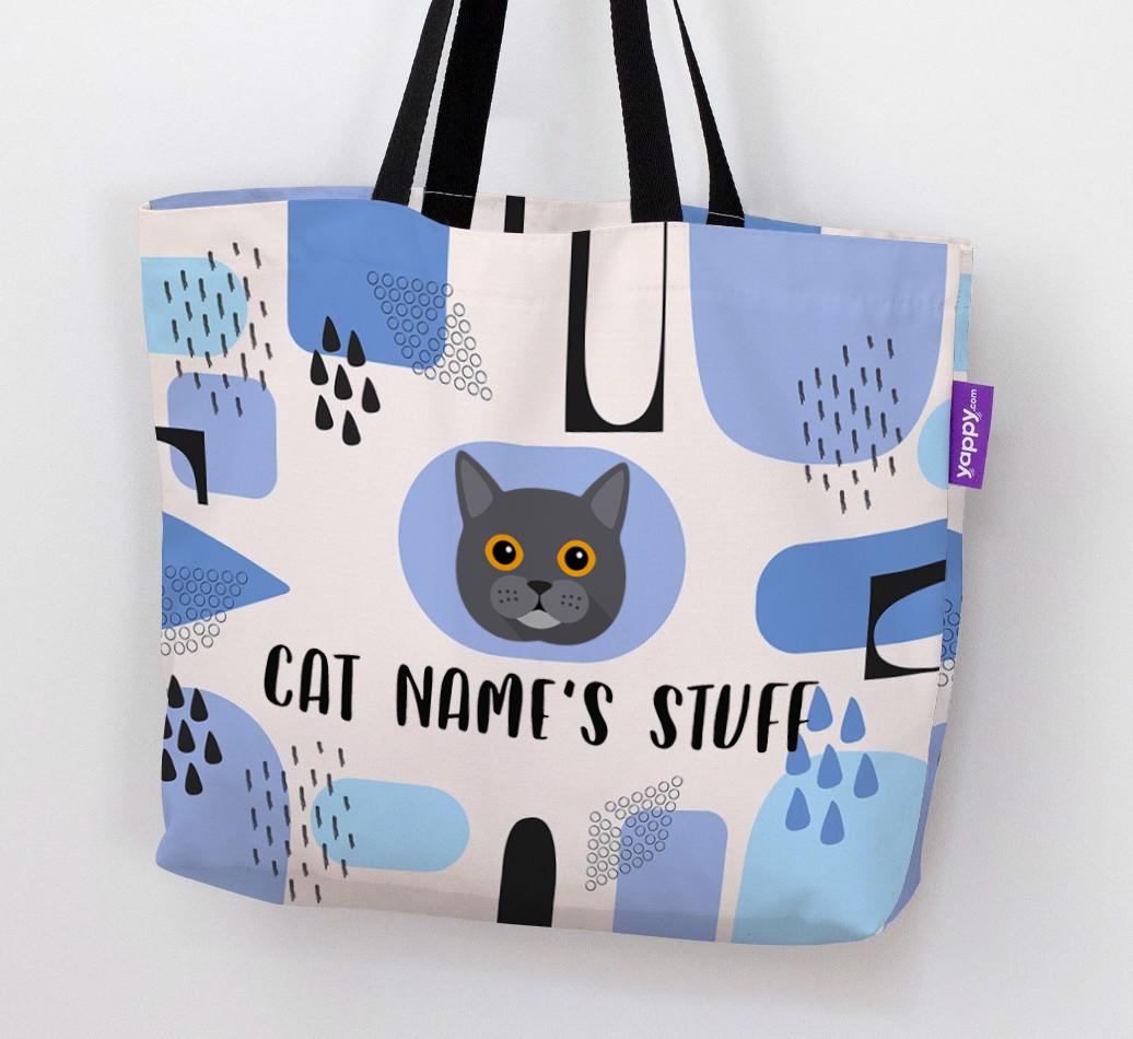 Abstract {dogsName}’s Stuff - Personalized {breedFullName} Canvas Bag