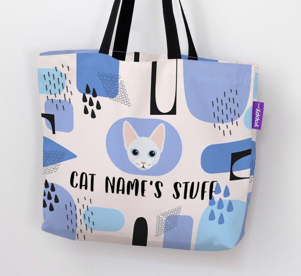 Abstract {dogsName}’s Stuff - Personalized {breedFullName} Canvas Bag