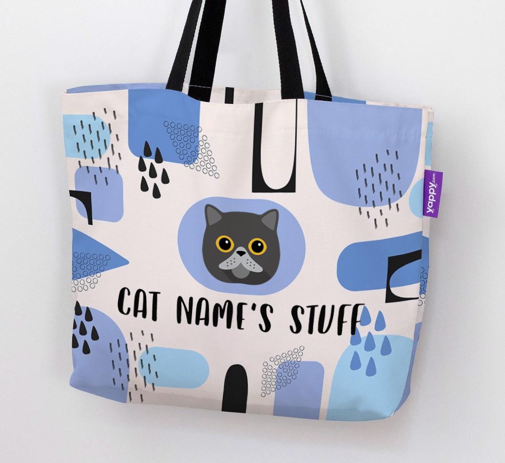 Abstract {dogsName}’s Stuff - Personalized {breedFullName} Canvas Bag