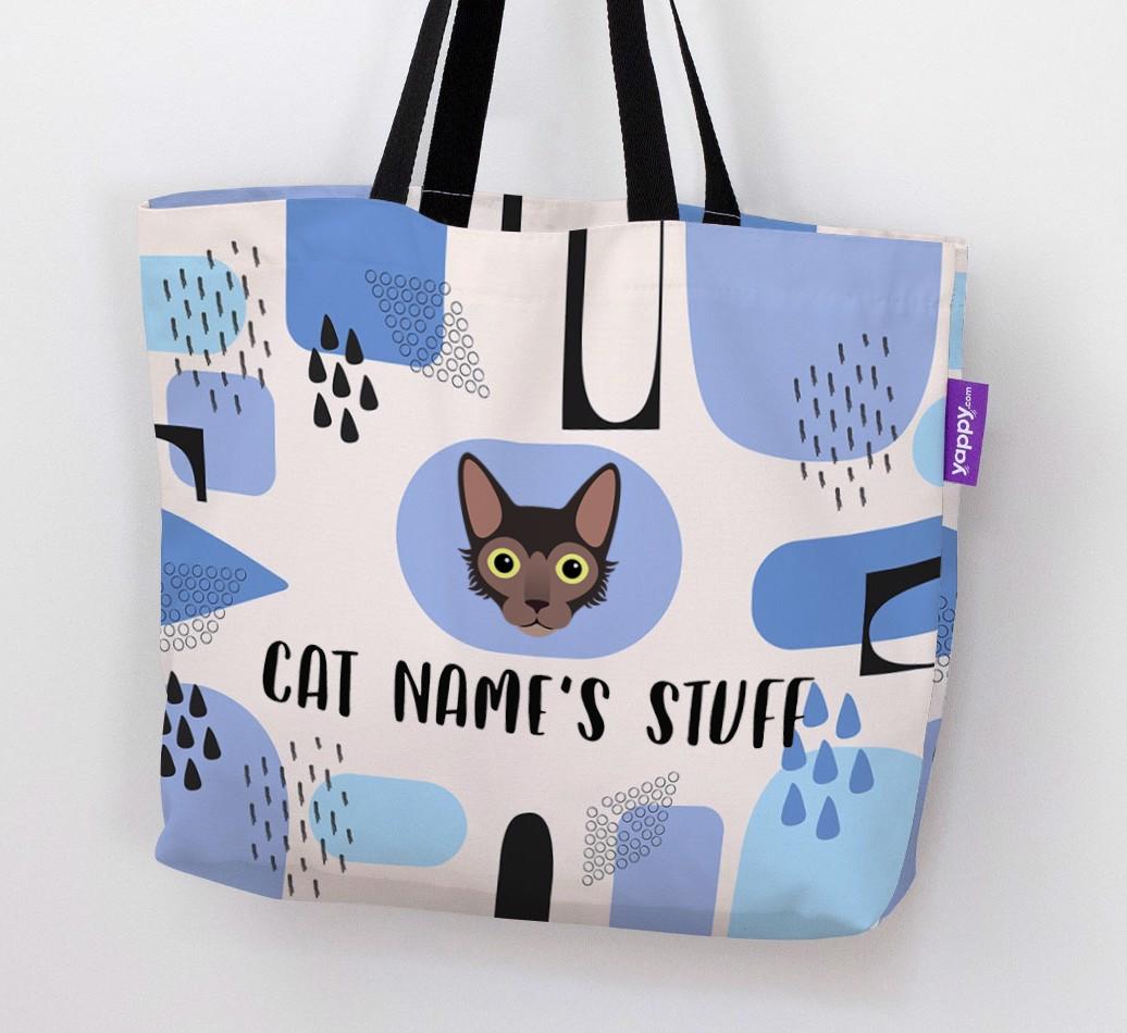 Abstract {dogsName}’s Stuff - Personalized {breedFullName} Canvas Bag