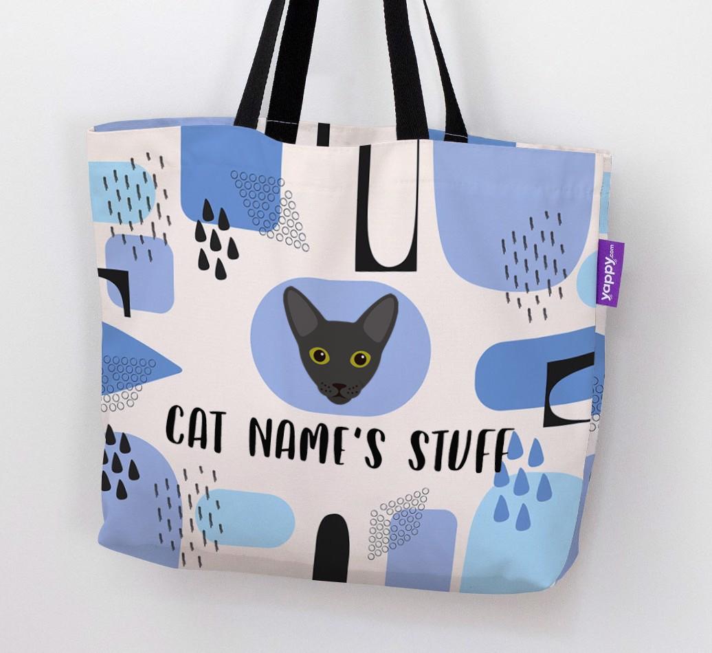 Abstract {dogsName}’s Stuff - Personalized {breedFullName} Canvas Bag