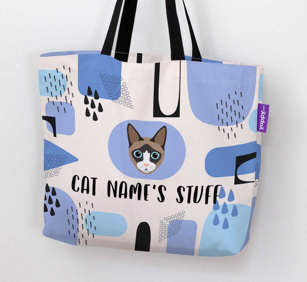 Abstract {dogsName}’s Stuff - Personalized {breedFullName} Canvas Bag