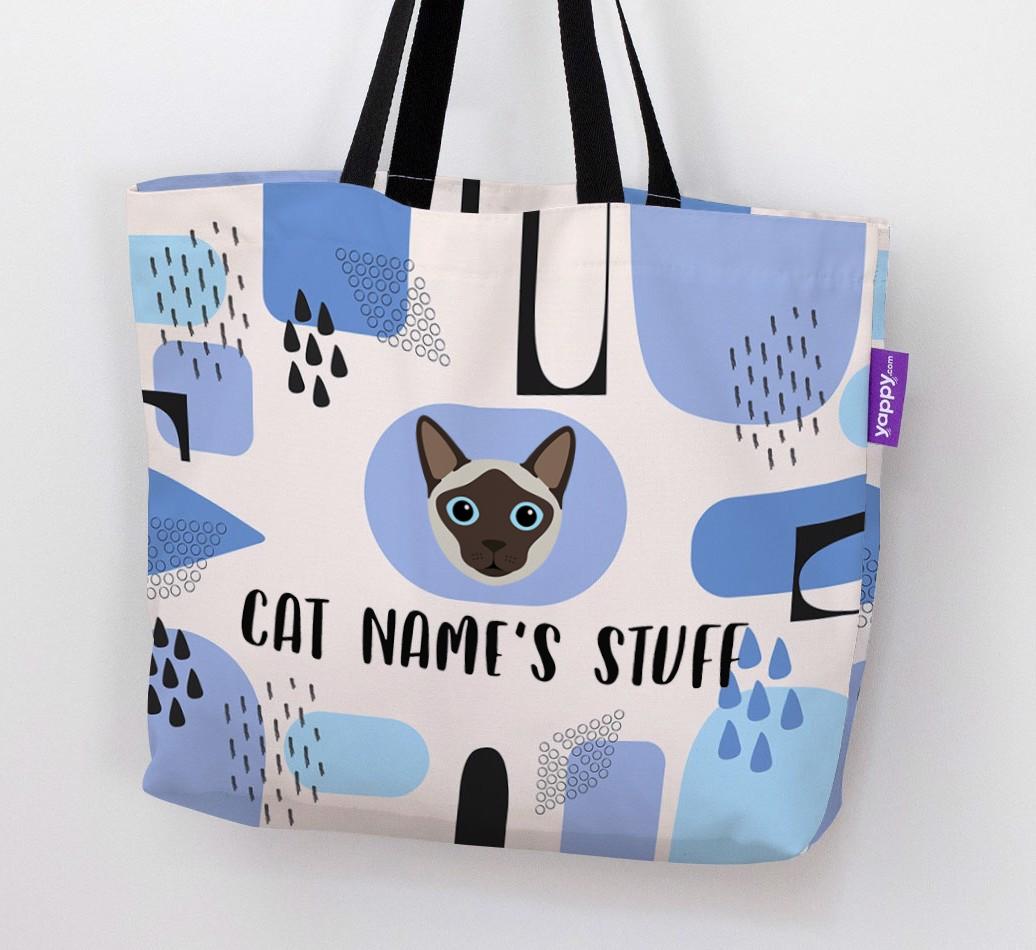 Abstract {dogsName}’s Stuff - Personalized {breedFullName} Canvas Bag