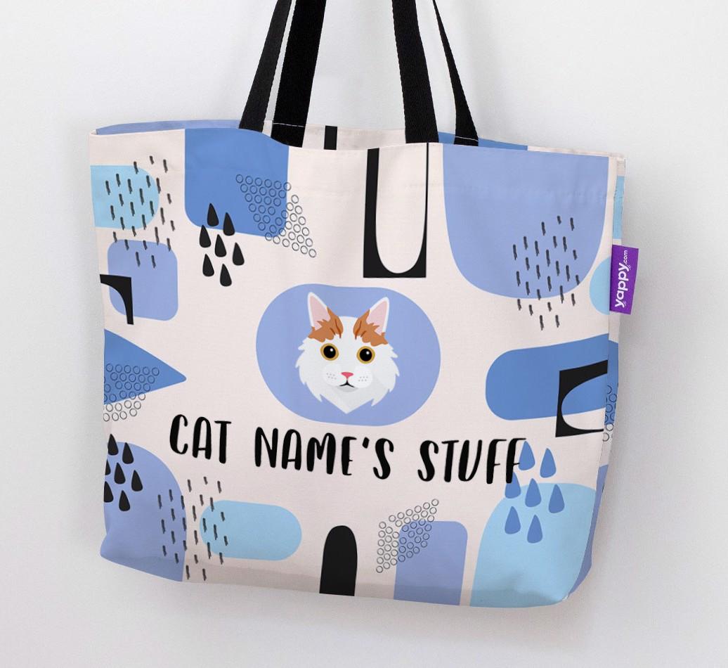 Abstract {dogsName}’s Stuff - Personalized {breedFullName} Canvas Bag