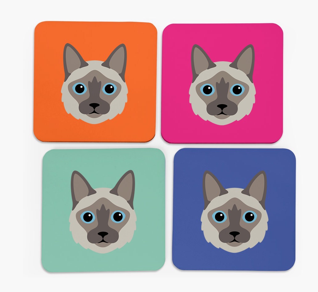 '{breedCommonName} Icon' - Personalised {breedFullName} Coasters (Set of 4)