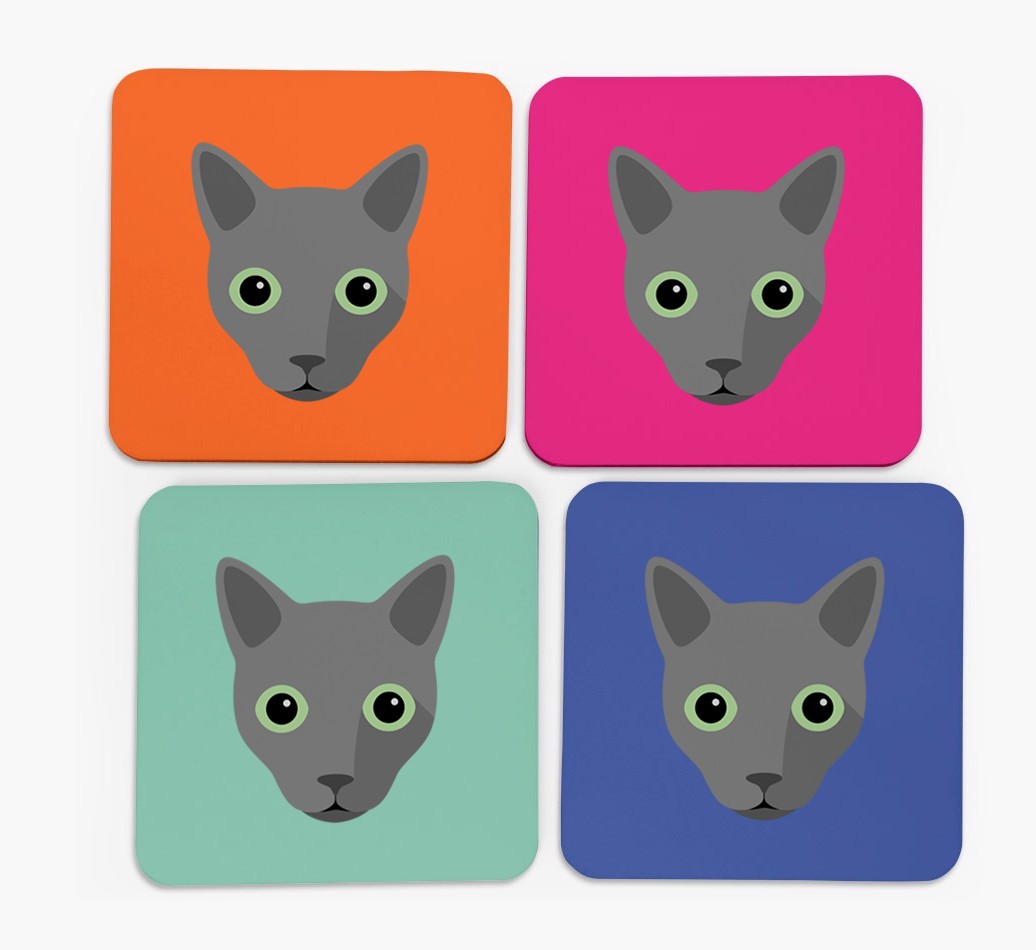 '{breedCommonName} Icon' - Personalised {breedFullName} Coasters (Set of 4)