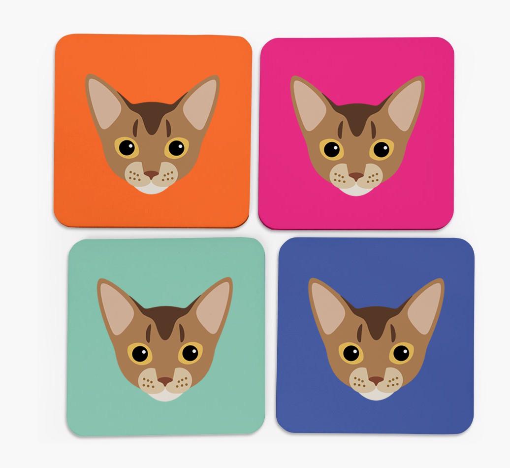'{breedCommonName} Icon' - Personalized Coasters (Set of 4)