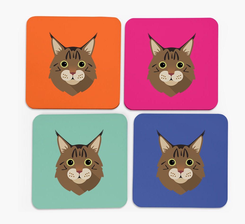 '{breedCommonName} Icon' - Personalised {breedFullName} Coasters (Set of 4)