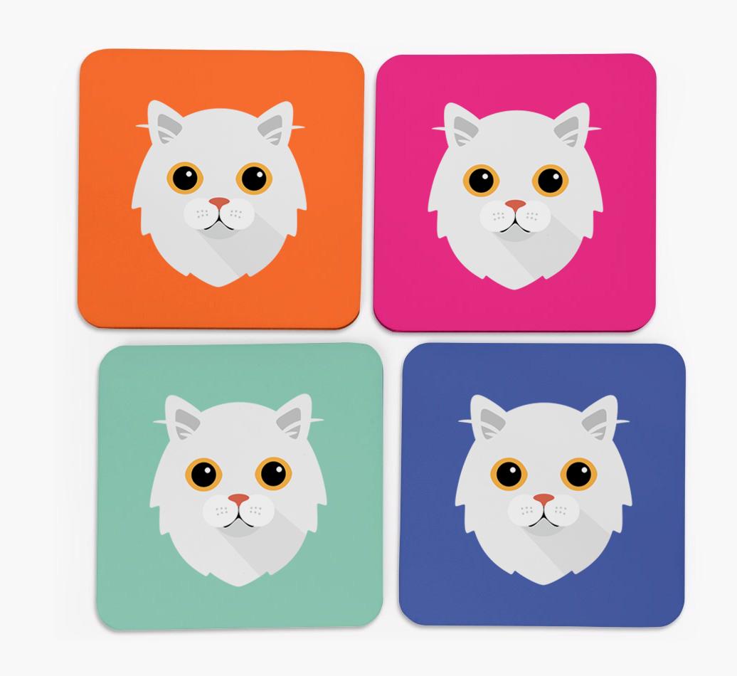 '{breedCommonName} Icon' - Personalized Coasters (Set of 4)