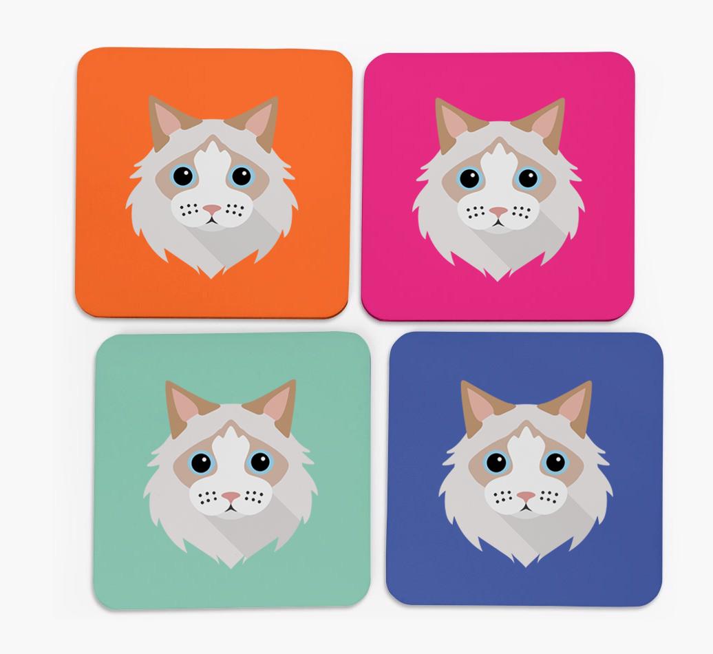 '{breedCommonName} Icon' - Personalized Coasters (Set of 4)