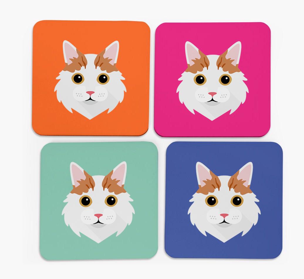 '{breedCommonName} Icon' - Personalized Coasters (Set of 4)