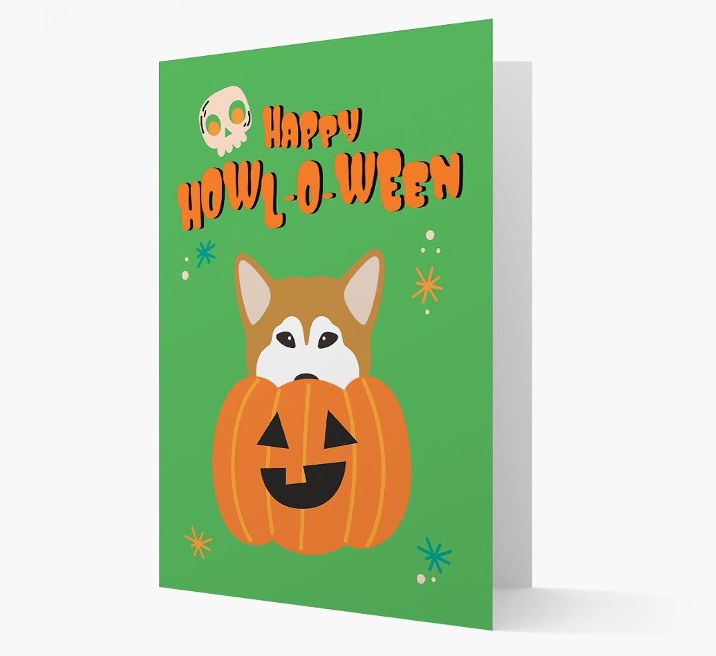 'Happy Halloween' - Card with {breedFullName} Icon