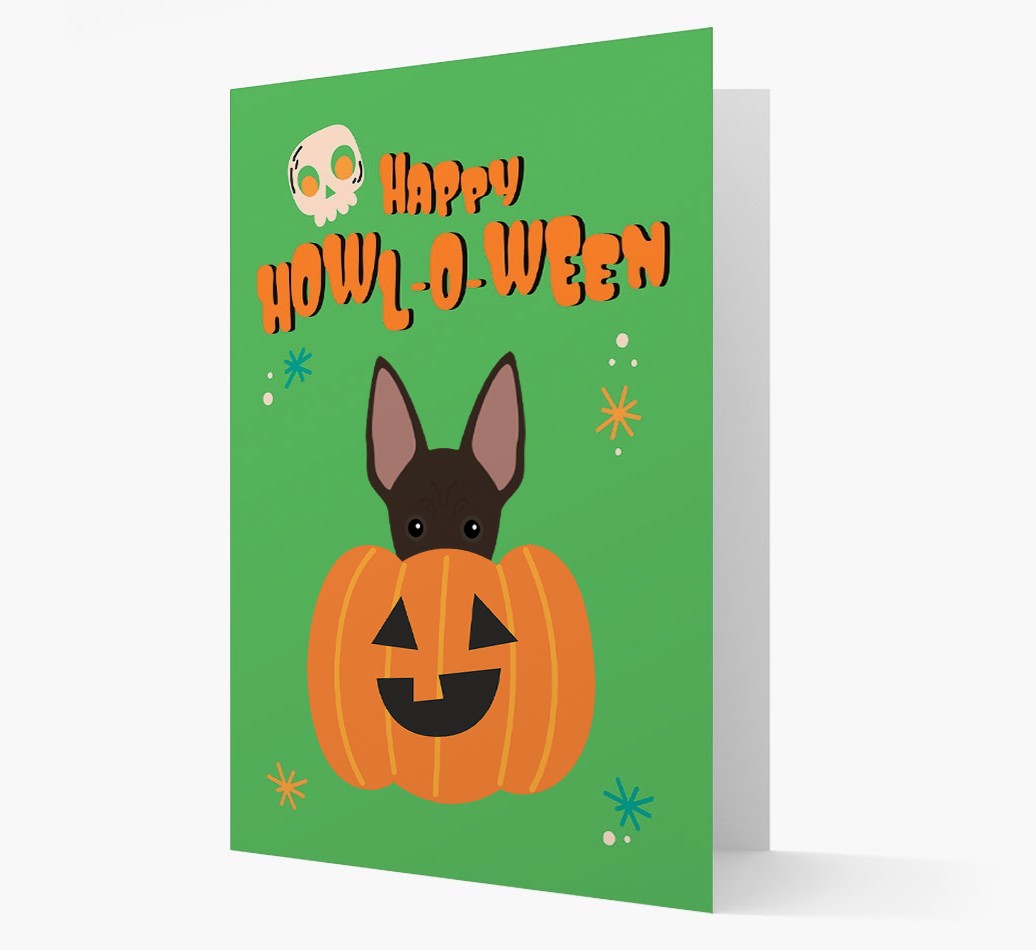 'Happy Halloween' - Card with {breedFullName} Icon