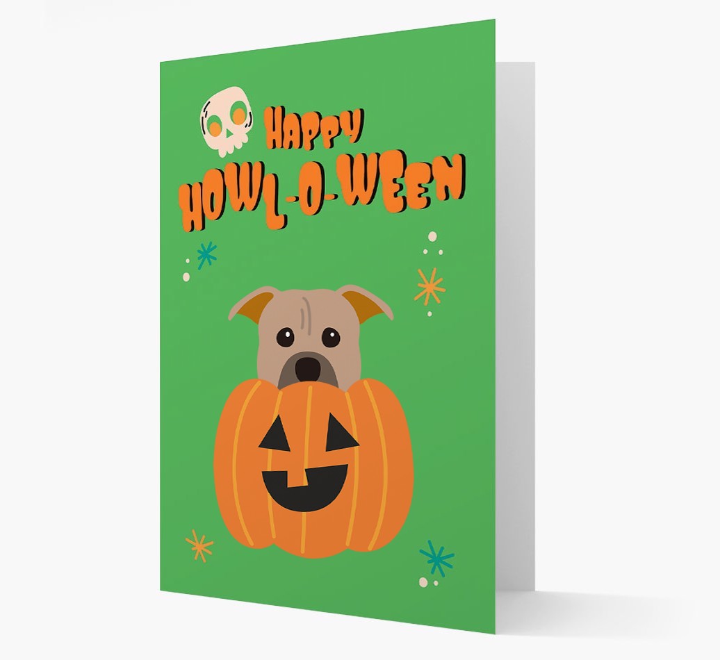'Happy Halloween' - Card with {breedFullName} Icon