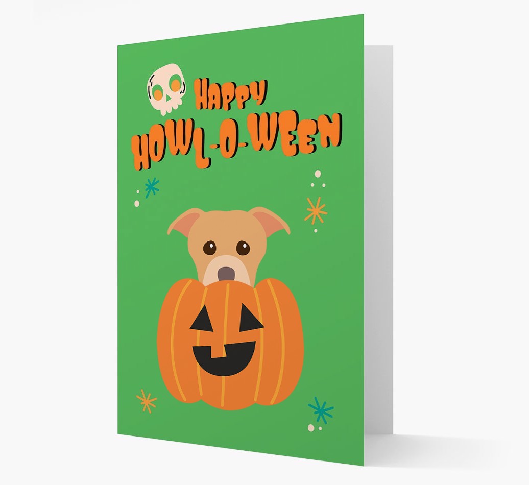 'Happy Halloween' - Card with {breedFullName} Icon