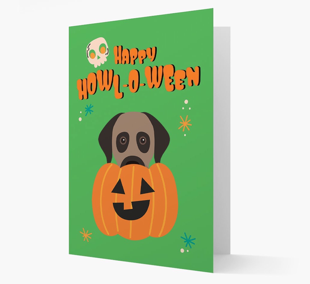 'Happy Halloween' - Card with {breedFullName} Icon