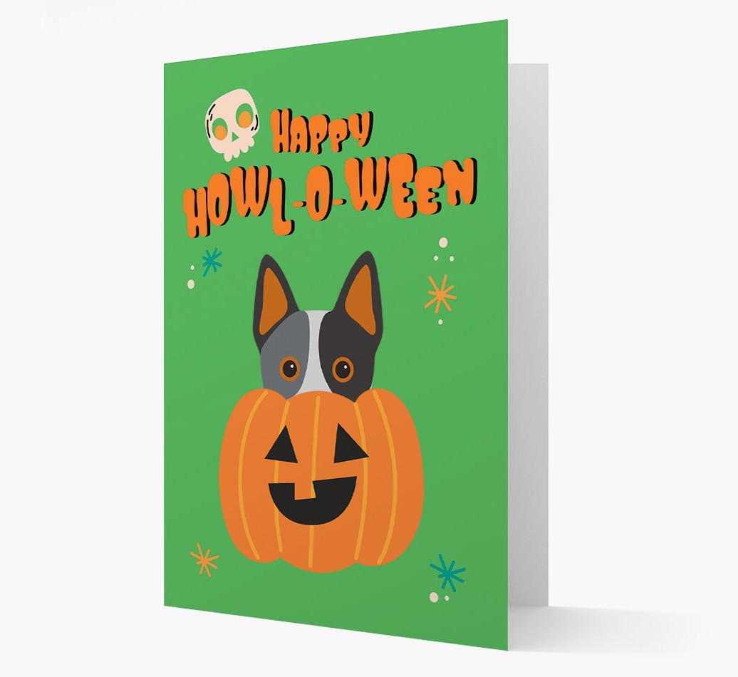 'Happy Halloween' - Card with {breedFullName} Icon