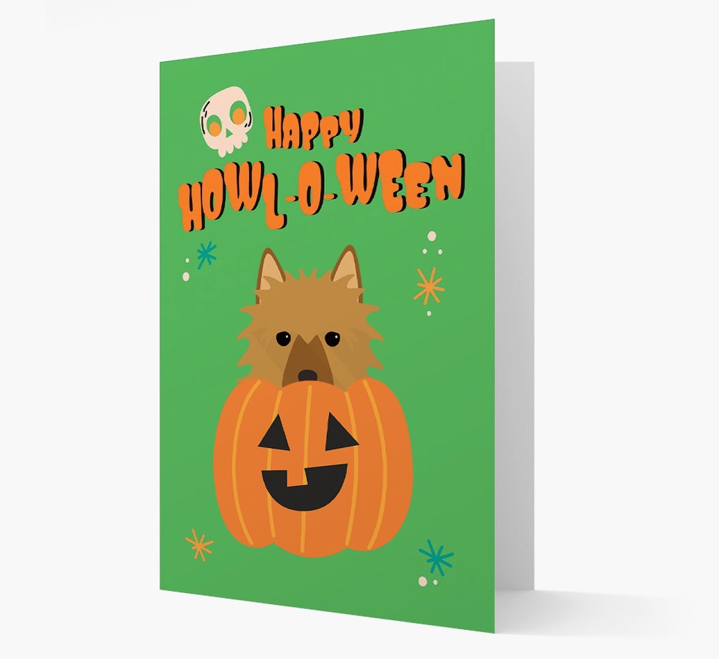 'Happy Halloween' - Card with {breedFullName} Icon