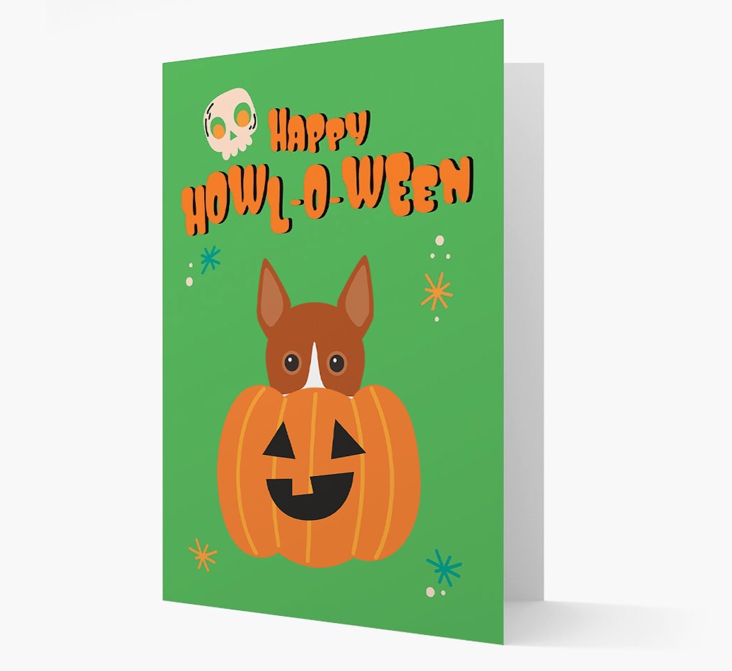'Happy Halloween' - Card with {breedFullName} Icon