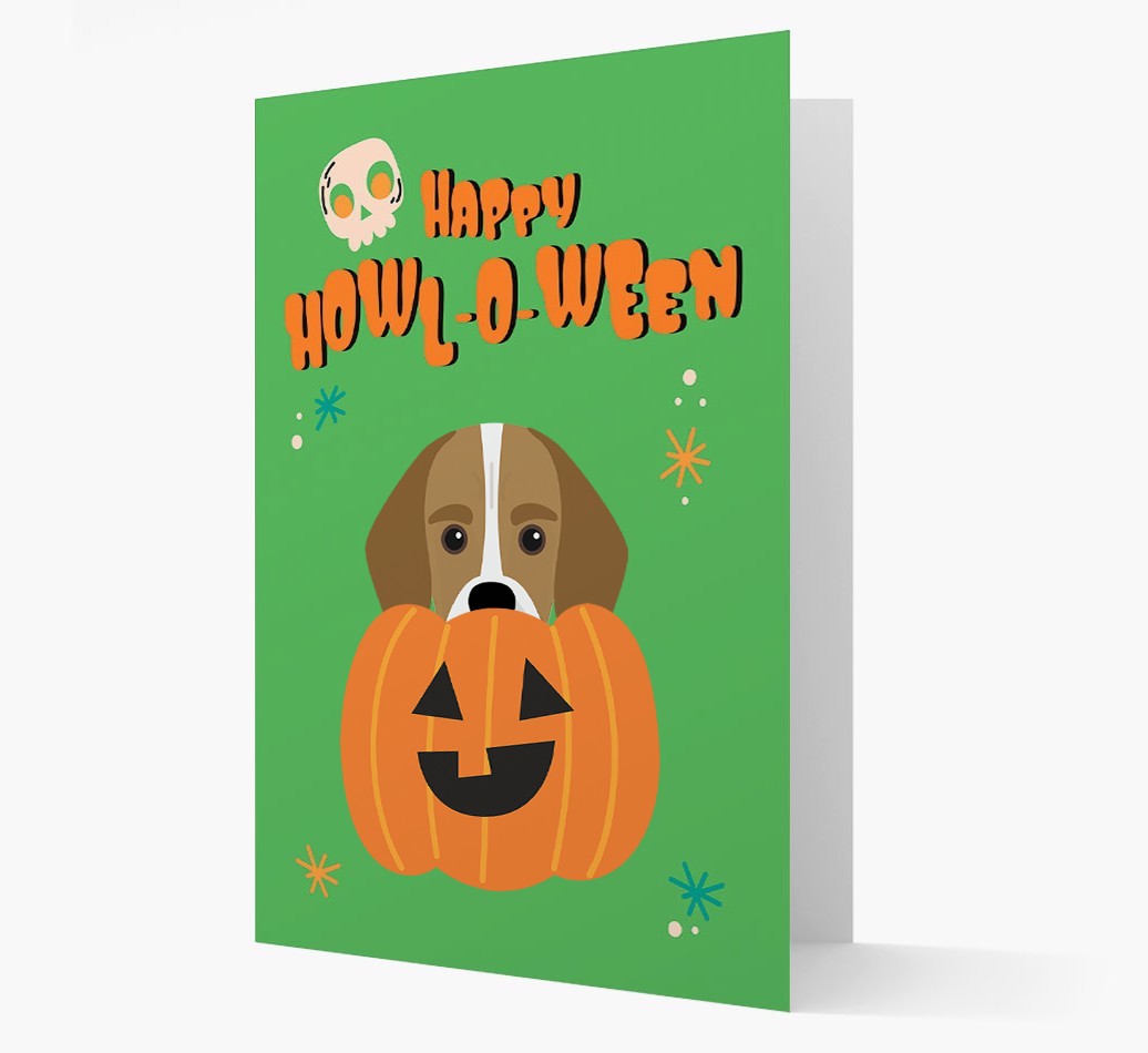 'Happy Halloween' - Card with {breedFullName} Icon