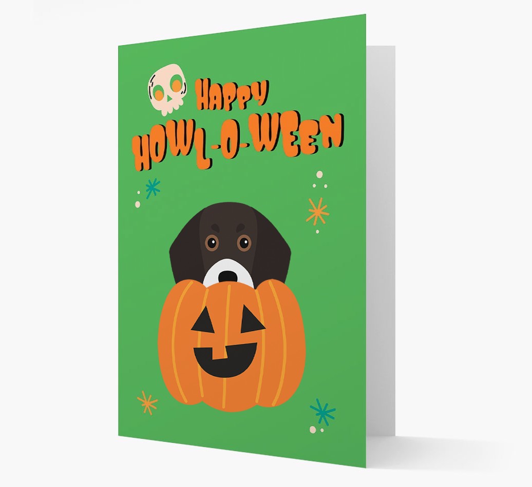 'Happy Halloween' - Card with {breedFullName} Icon