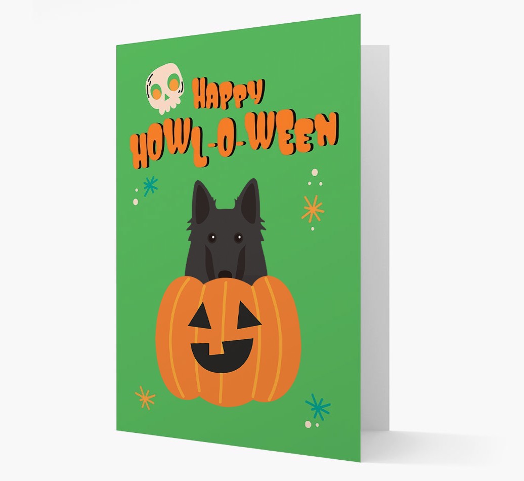 'Happy Halloween' - Card with {breedFullName} Icon