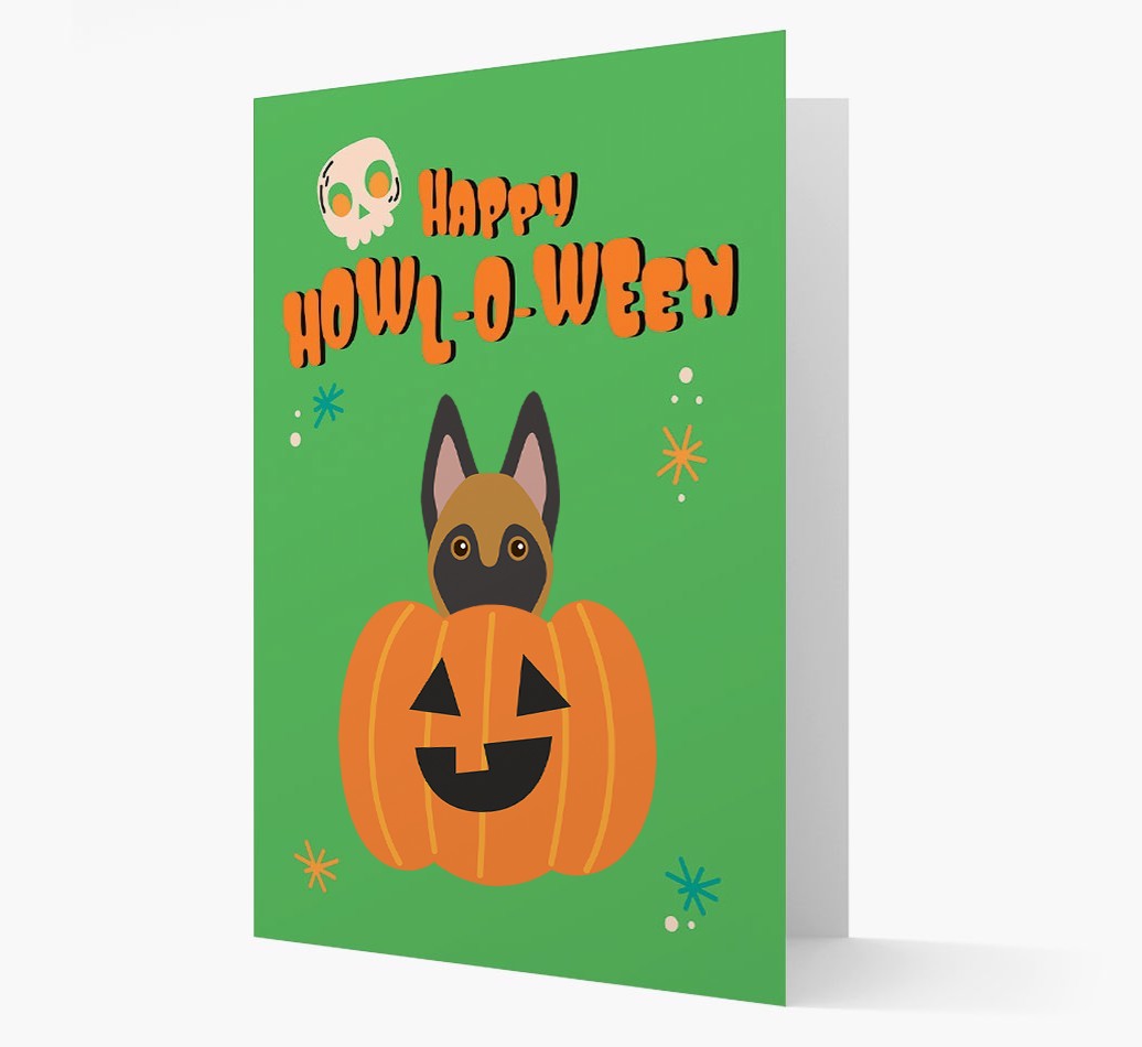 'Happy Halloween' - Card with {breedFullName} Icon