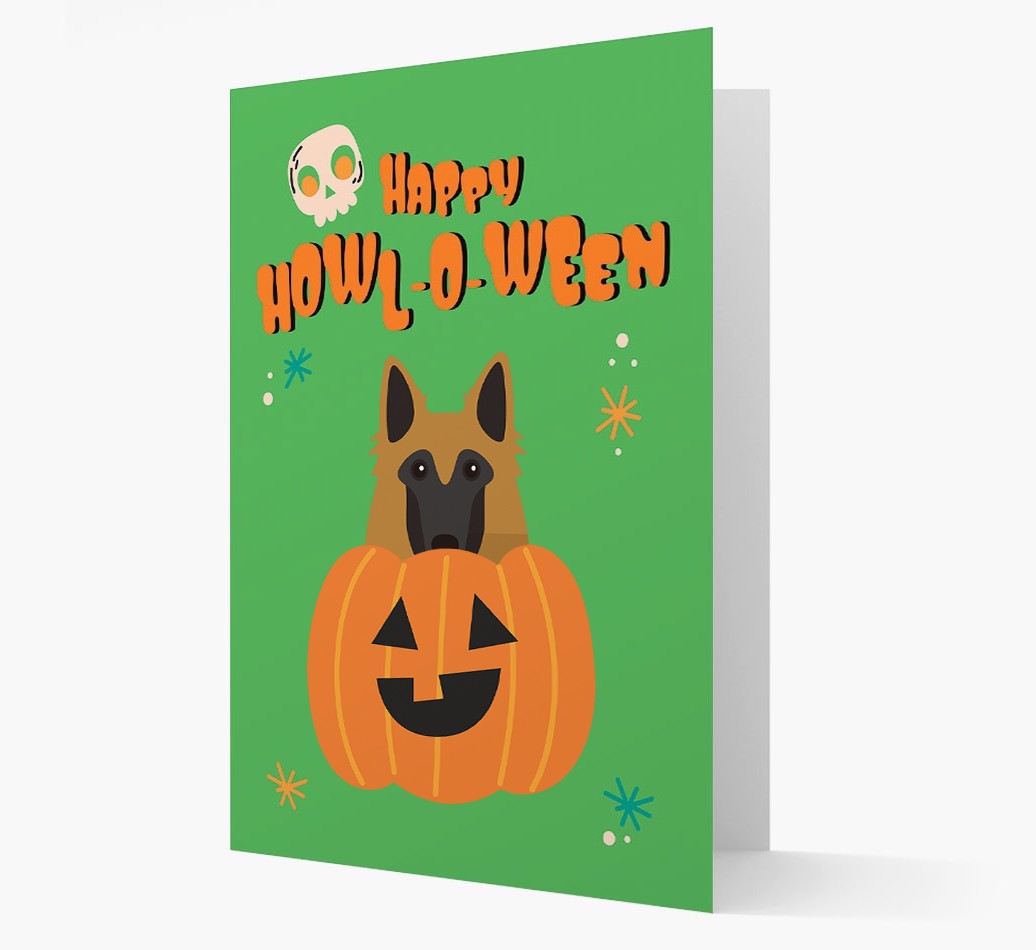 'Happy Halloween' - Card with {breedFullName} Icon