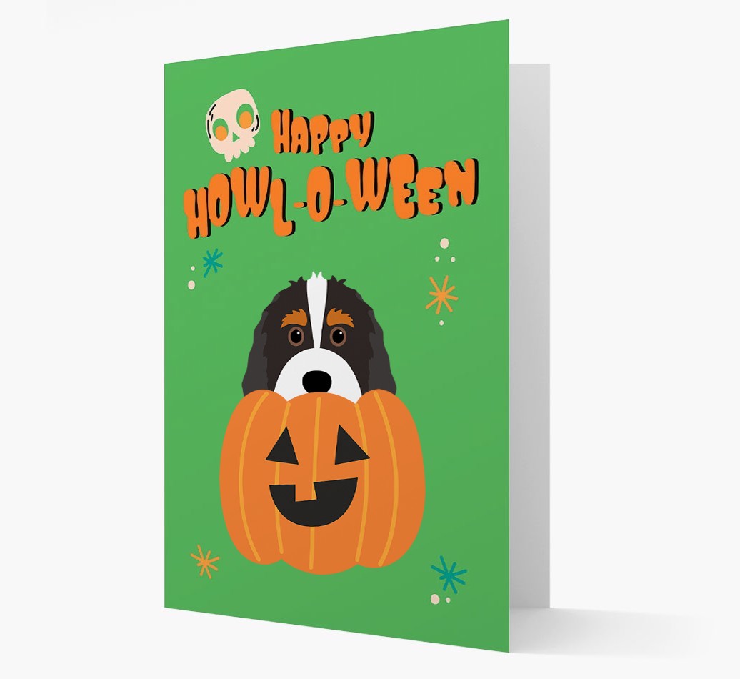 'Happy Halloween' - Card with {breedFullName} Icon