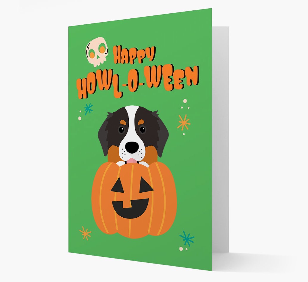 'Happy Halloween' - Card with {breedFullName} Icon