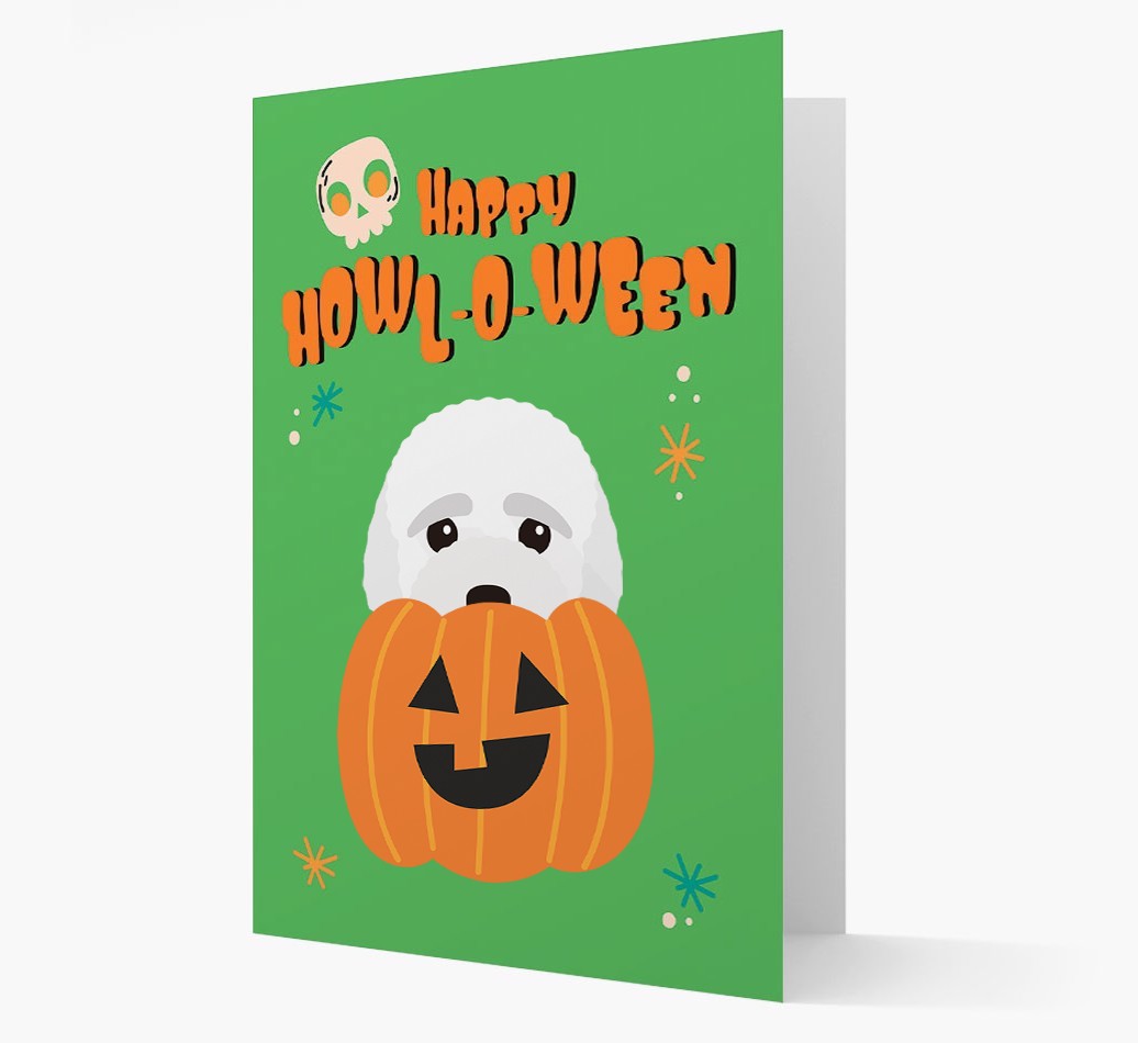 'Happy Halloween' - Card with {breedFullName} Icon