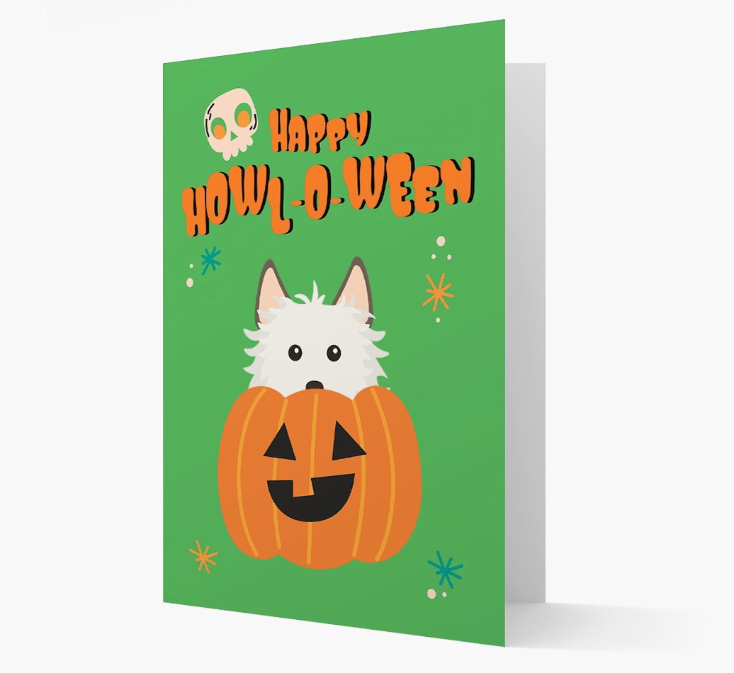 'Happy Halloween' - Card with {breedFullName} Icon
