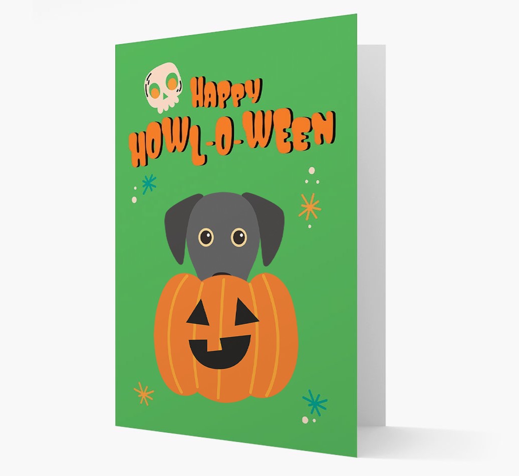 'Happy Halloween' - Card with {breedFullName} Icon