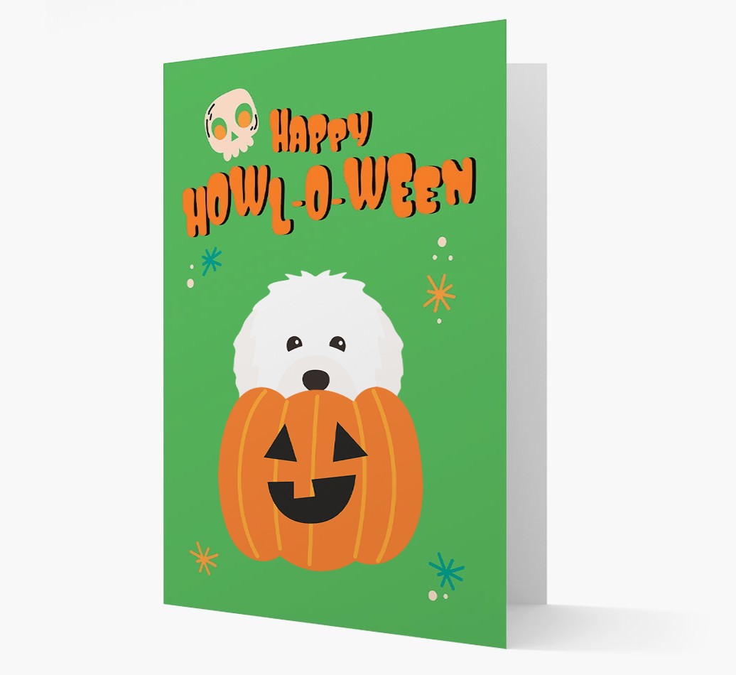 'Happy Halloween' - Card with {breedFullName} Icon