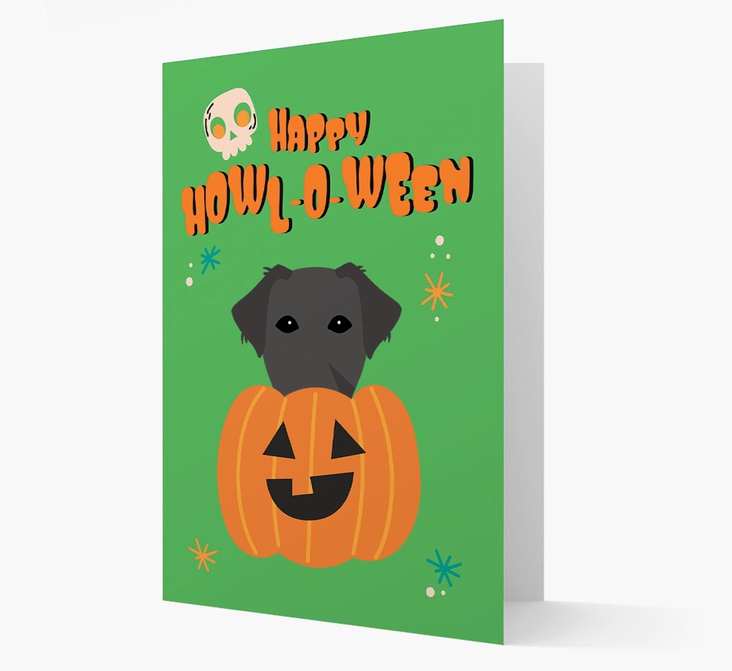 'Happy Halloween' - Card with {breedFullName} Icon