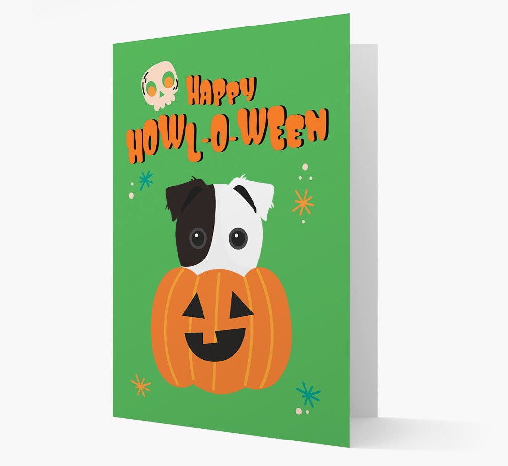 'Happy Halloween' - Card with {breedFullName} Icon