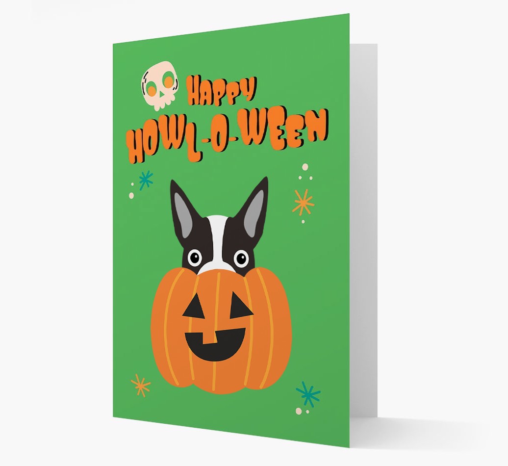 'Happy Halloween' - Card with {breedFullName} Icon