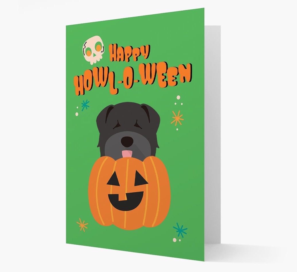 'Happy Halloween' - Card with {breedFullName} Icon