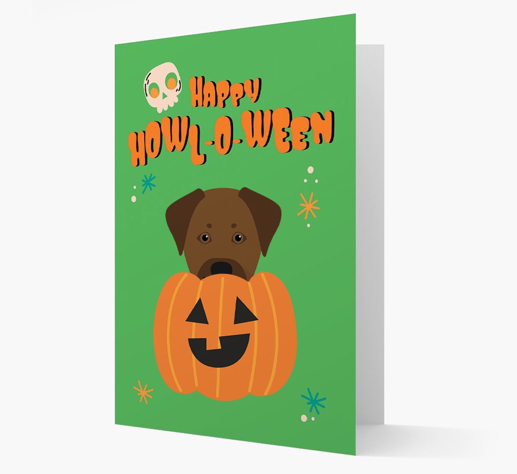 'Happy Halloween' - Card with {breedFullName} Icon
